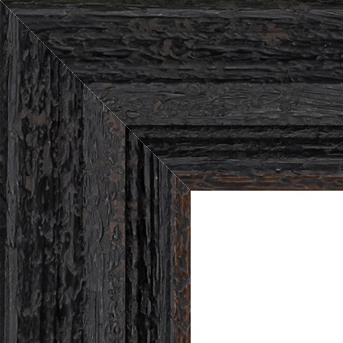 Wide Distressed Black Frame Corner