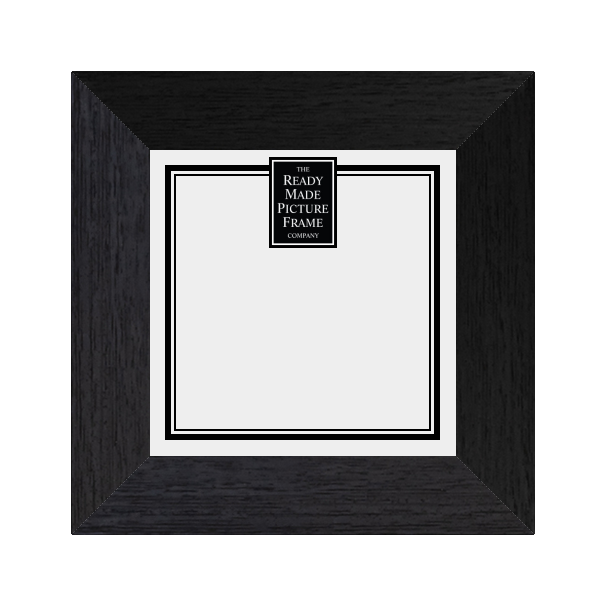 6" x 6"  Groove Medium Black