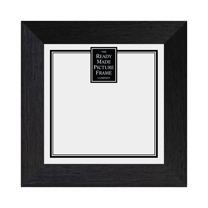 8" x 8"  Groove Medium Black