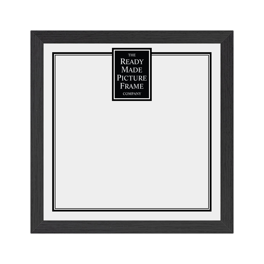 12" x 12"  Small Black Linear