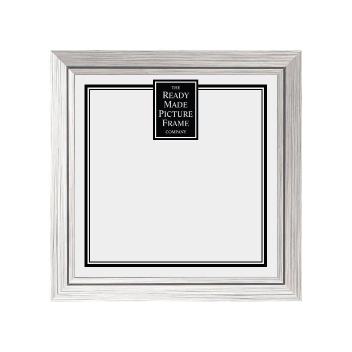 8" x 8"  Lined Metallic Pewter