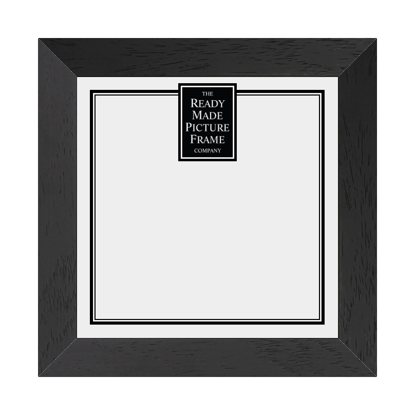 10" x 10"  Large Linear Black