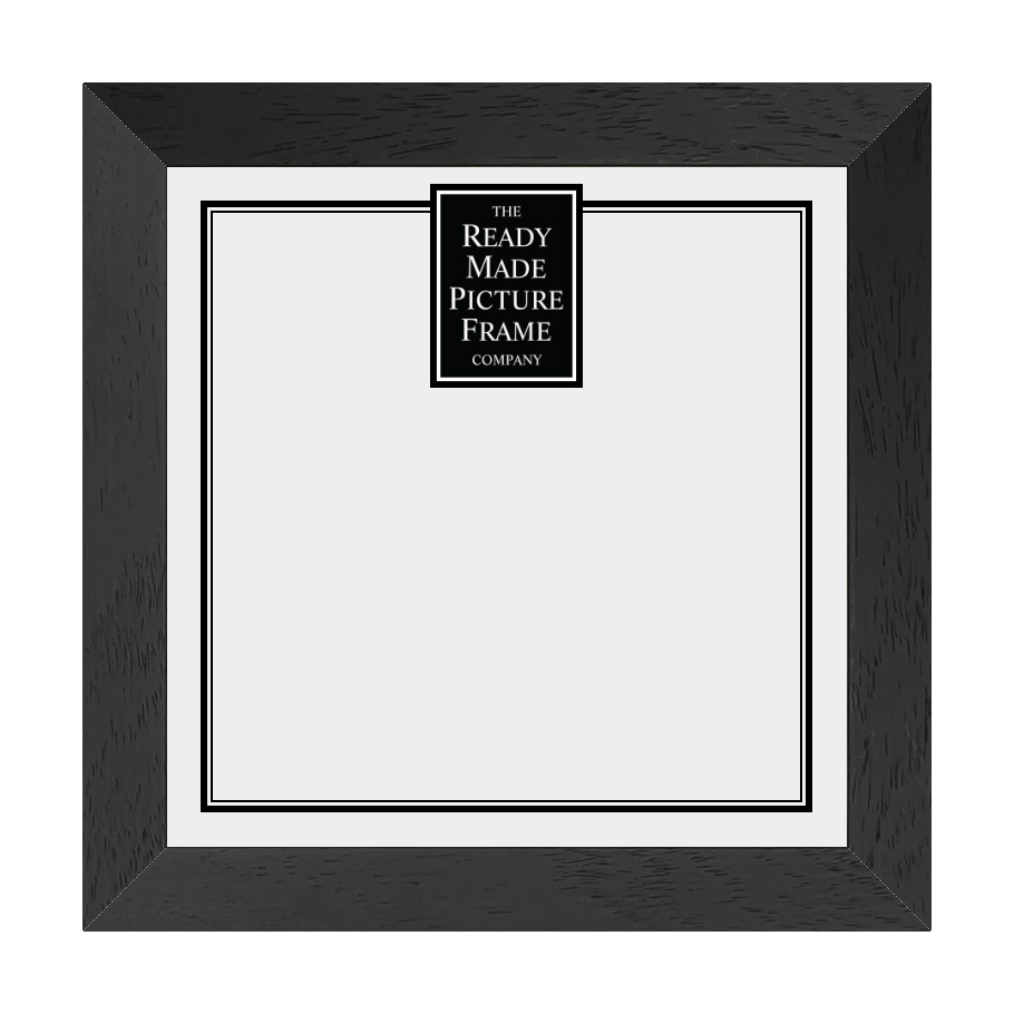 12" x 12"  Large Linear Black